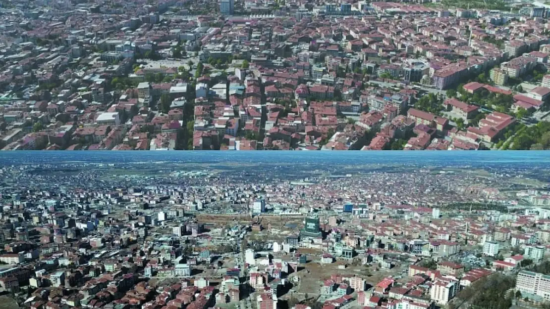 Malatya'da deprem öncesi - deprem sonrası...
