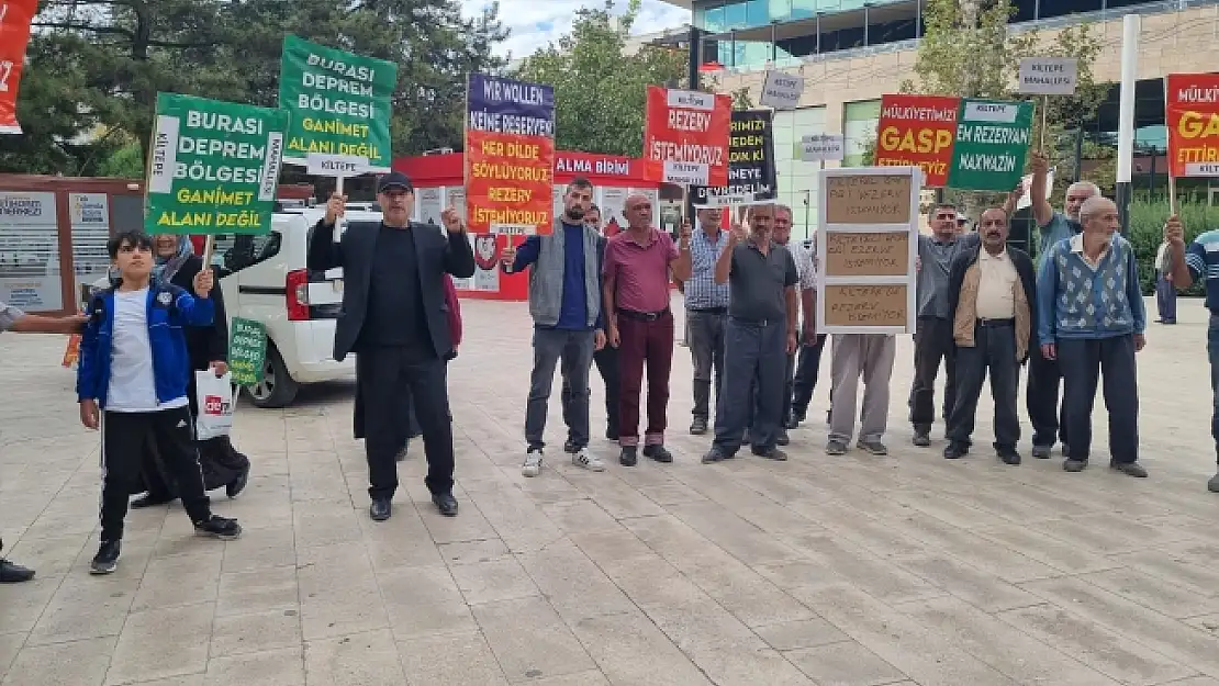 Kiltepe'den yine &quotRezerv alan istemiyoruz" sesleri yükseldi!
