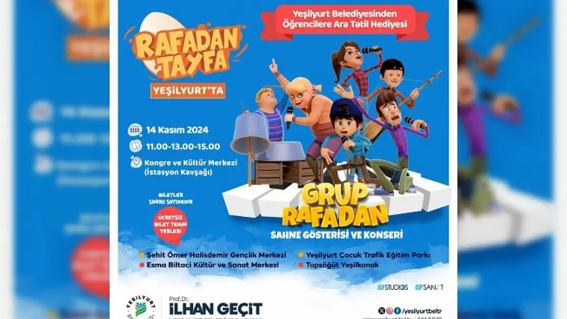 Yeşilyurt Belediyesi'nden öğrencilere ara tatil hediyesi