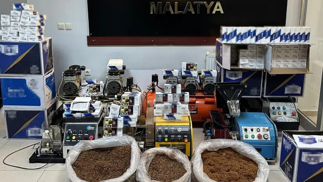 Malatya'da kaçakçılık operasyonu