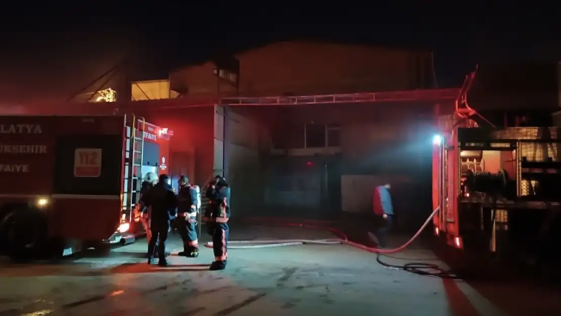 Malatya'da işyeri yangını