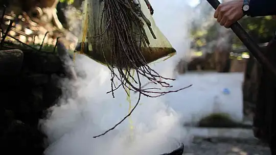 200 yıl sonra Sındırgı'da kök boya bahçesi kuruldu