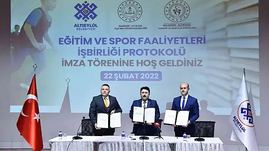 Altıeylül'den çifte protokol