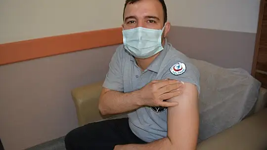 Ayvalık'ta Covid19 aşısı uygulanmaya başladı