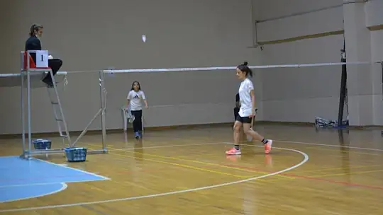 Ayvalık'ta Küçükler Badmington heyecanı