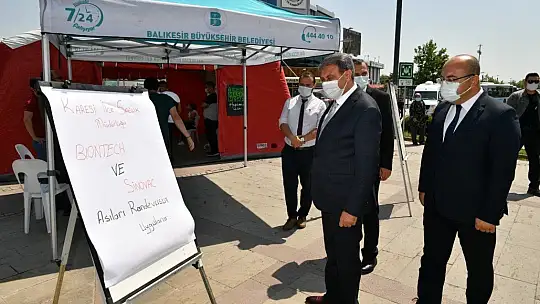 Balıkesir'de 1 milyonuncu aşı yapıldı