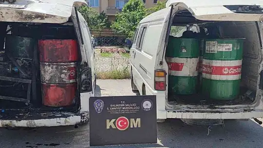Balıkesir'de polisten asayiş ve kaçak akaryakıt operasyonu