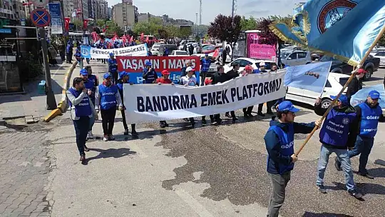 Bandırma'da 1 Mayıs Coşkusu
