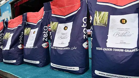 Büyükşehir'den üreticiye Badalan fasulye tohumu desteği