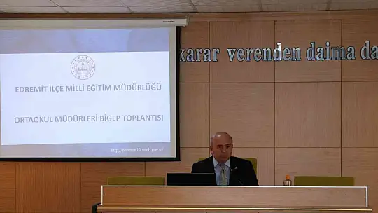 Edremit Kaymakamı Ahmet Odabaş Başkanlığında BİGEP toplantıları yapıldı