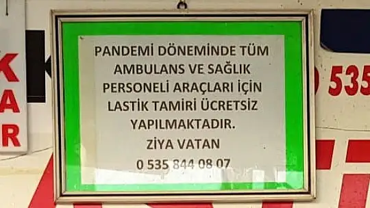 Edremitli esnaftan sağlıkçılara destek