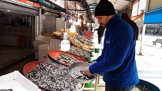 Fırtına balık tezgahlarına esti