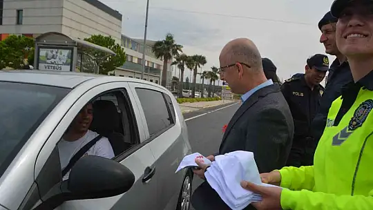 Kaymakam Hasan Yaman bayram trafiğini denetledi