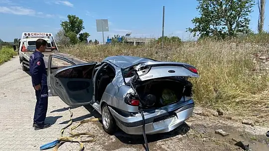 Kepsut'ta trafik kazası: 2 yaralı