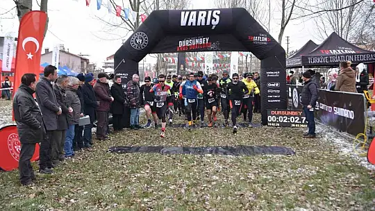 Kros Duatlon Türkiye Şampiyonası Dursunbey'de gerçekleşti