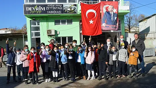 Öğrencilere zeytinyağı sevgisi aşılandı
