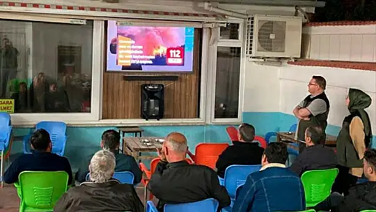 Orman köylüsüne yangınla mücadelede eğitimi