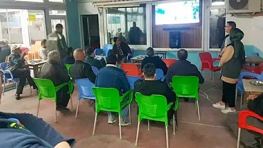 Orman köylüsüne yangınla mücadelede eğitimi