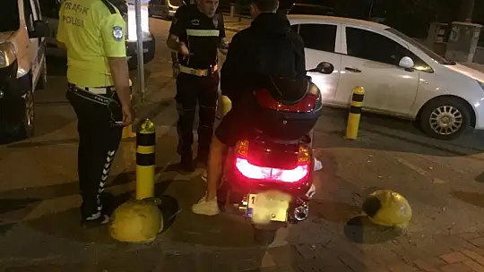 Trafiğe kapalı alanlar denetlendi