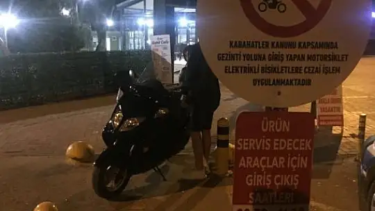 Trafiğe kapalı alanlar denetlendi