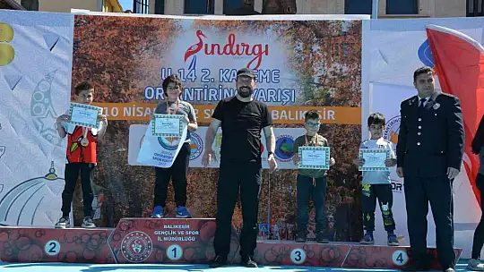 Türkiye Oryantiring U14 2. Kademe Yarışları Sındırgı'da yapıldı