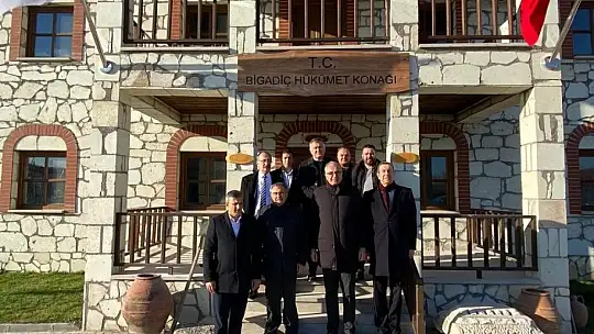 TVF Başkanı Üstündağ, Bigadiç'te ziyaretlerde bulundu